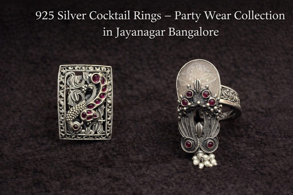 925 Silver Cocktail Rings – Party Wear Collection in Jayanagar Bangalore